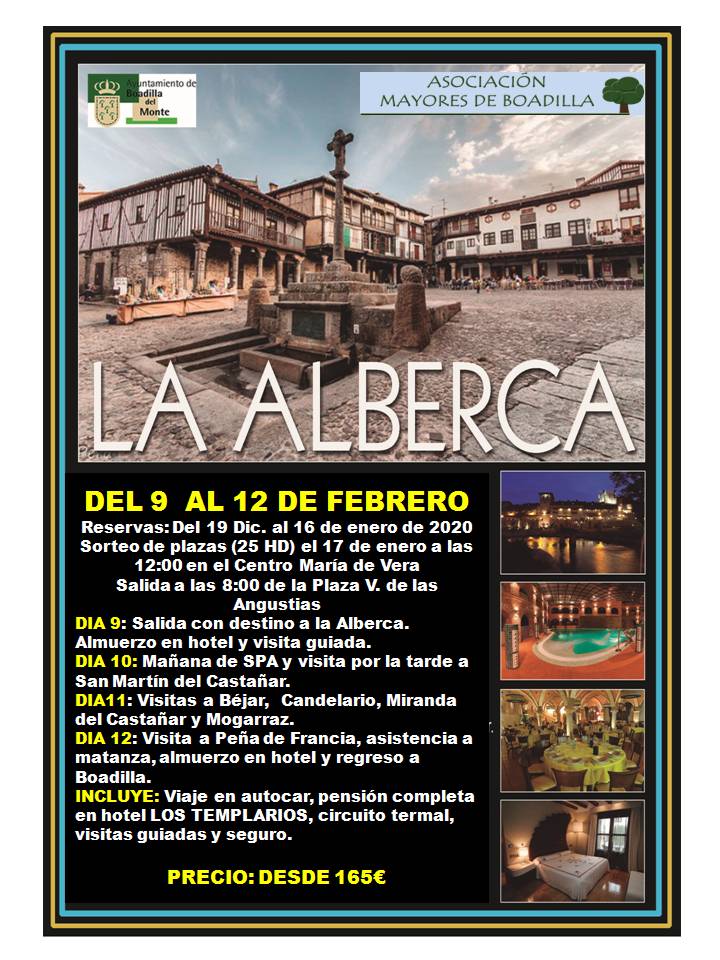 LA ALBERCA 2020 (9 AL 12 DE FEBRERO)